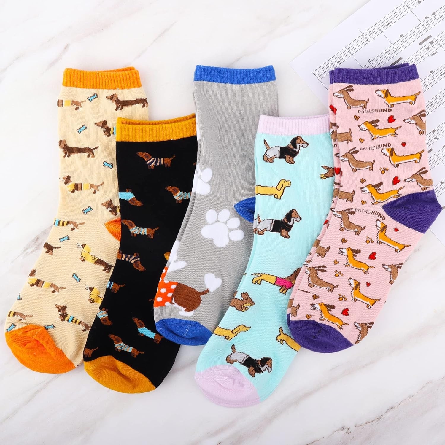 Women'S Cute Socks Dachshund Chicken Bee Hedgehog Panda Gifts for Women - My Store