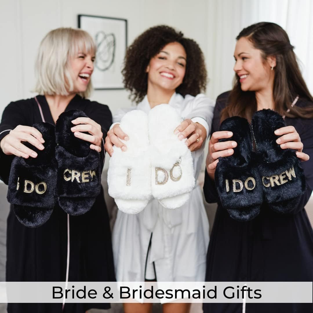 Women'S Giftable I Do & I Do Crew Bride Slippers for Weddings and Bachelorette Party - My Store
