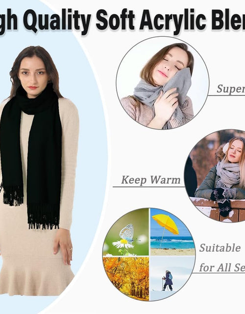 Load image into Gallery viewer, Womens Soft Cashmere Acrylic Shawl Scarf Large Pashmina Wrap Stole Gift Idea - My Store
